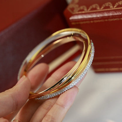 [⭐Hevara Jewelry]TRINITY 2.8MM SMALL BRACELET