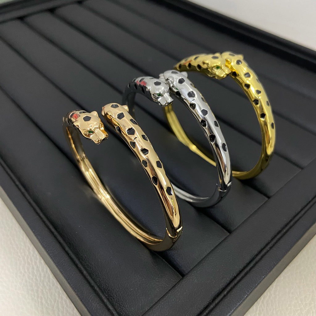 [⭐Hevara Jewelry]PANTHERE DOUBLE HEADED OPEN BRACELET