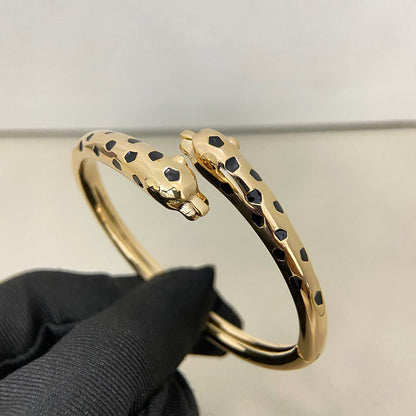 [⭐Hevara Jewelry]PANTHERE DOUBLE HEADED OPEN BRACELET