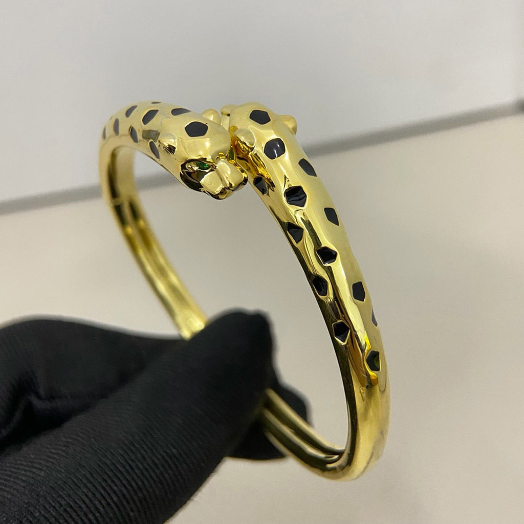 [⭐Hevara Jewelry]PANTHERE DOUBLE HEADED OPEN BRACELET
