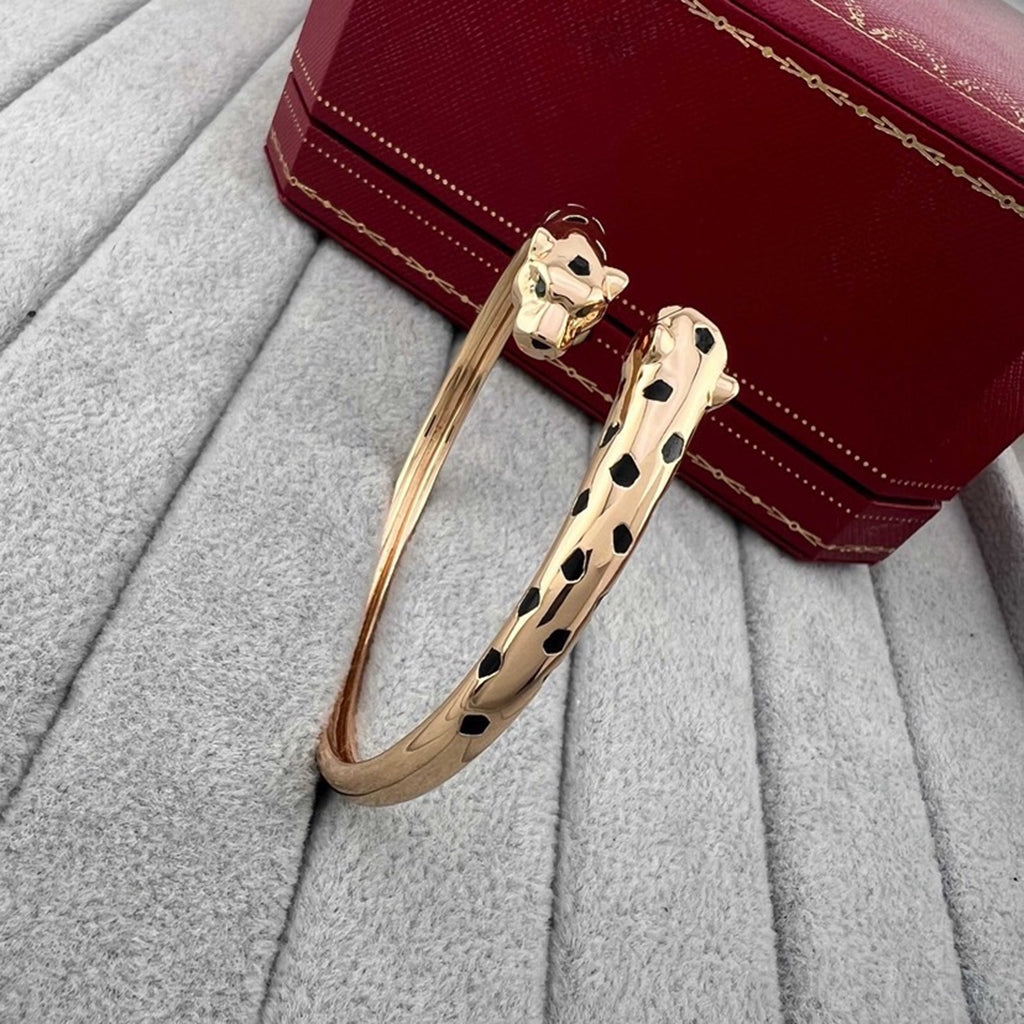 [⭐Hevara Jewelry]PANTHERE DOUBLE HEADED OPEN BRACELET