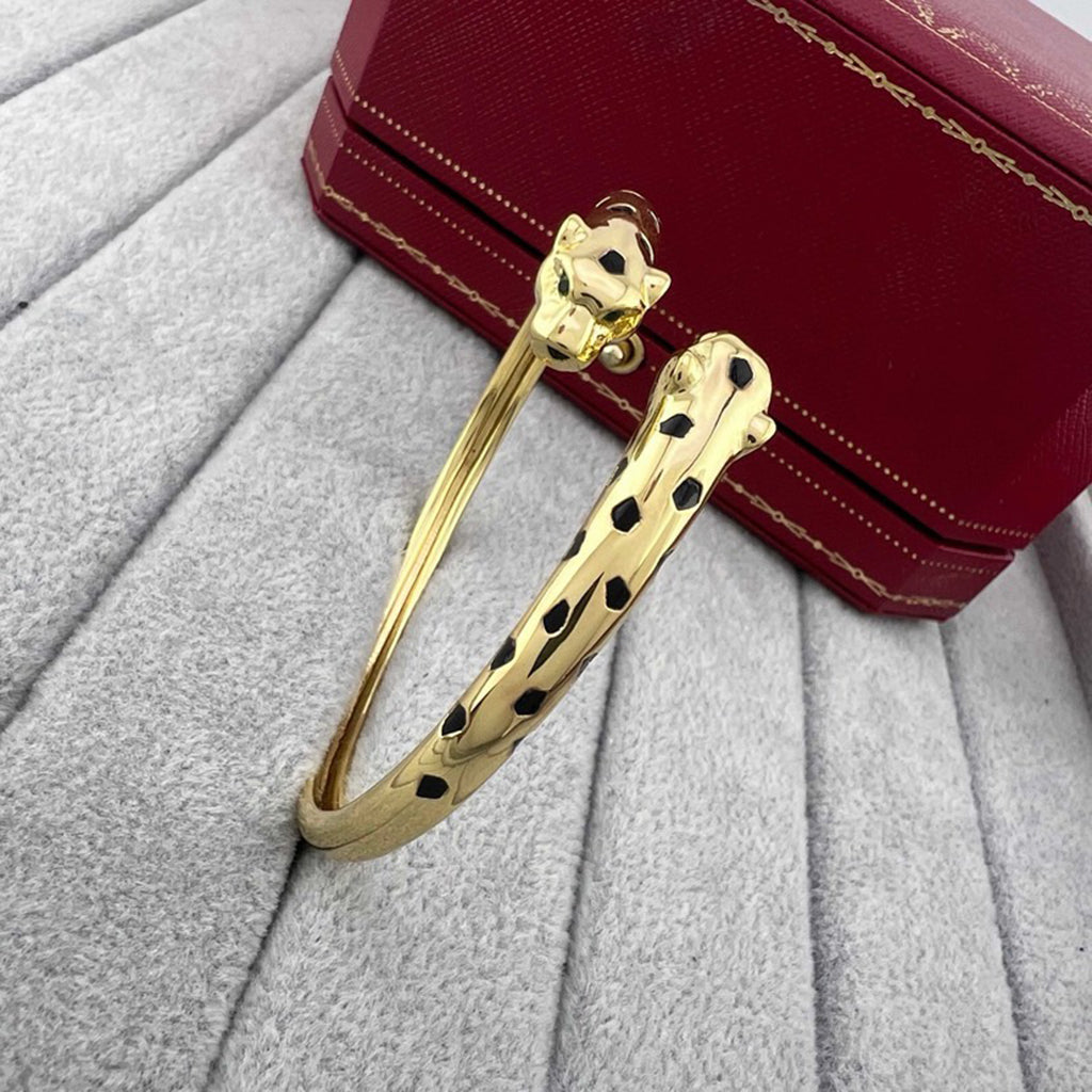 [⭐Hevara Jewelry]PANTHERE DOUBLE HEADED OPEN BRACELET