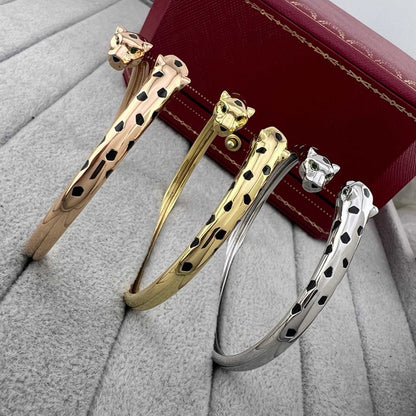 [⭐Hevara Jewelry]PANTHERE DOUBLE HEADED OPEN BRACELET