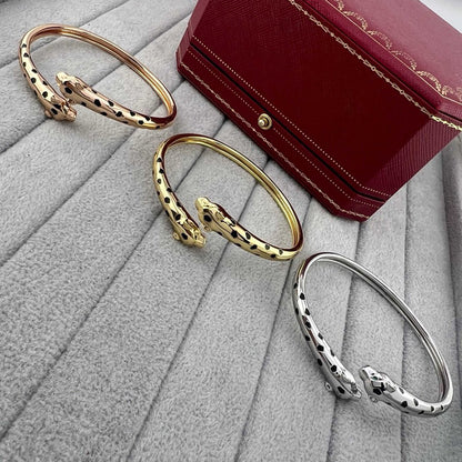 [⭐Hevara Jewelry]PANTHERE DOUBLE HEADED OPEN BRACELET