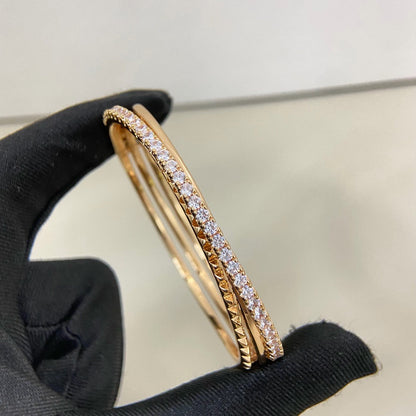[⭐Hevara Jewelry]ETINCELLE HALF-PAVED DIAMOND BRACELET