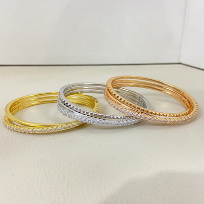 [⭐Hevara Jewelry]ETINCELLE HALF-PAVED DIAMOND BRACELET