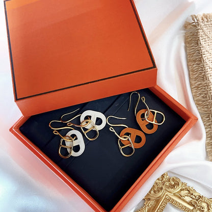 [⭐Hevara Jewelry]HM O'MAILLON GOLD EARRINGS