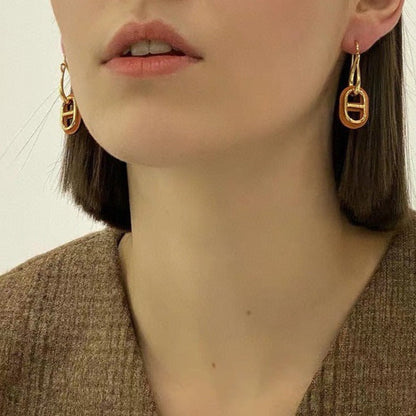 [⭐Hevara Jewelry]HM O'MAILLON GOLD EARRINGS