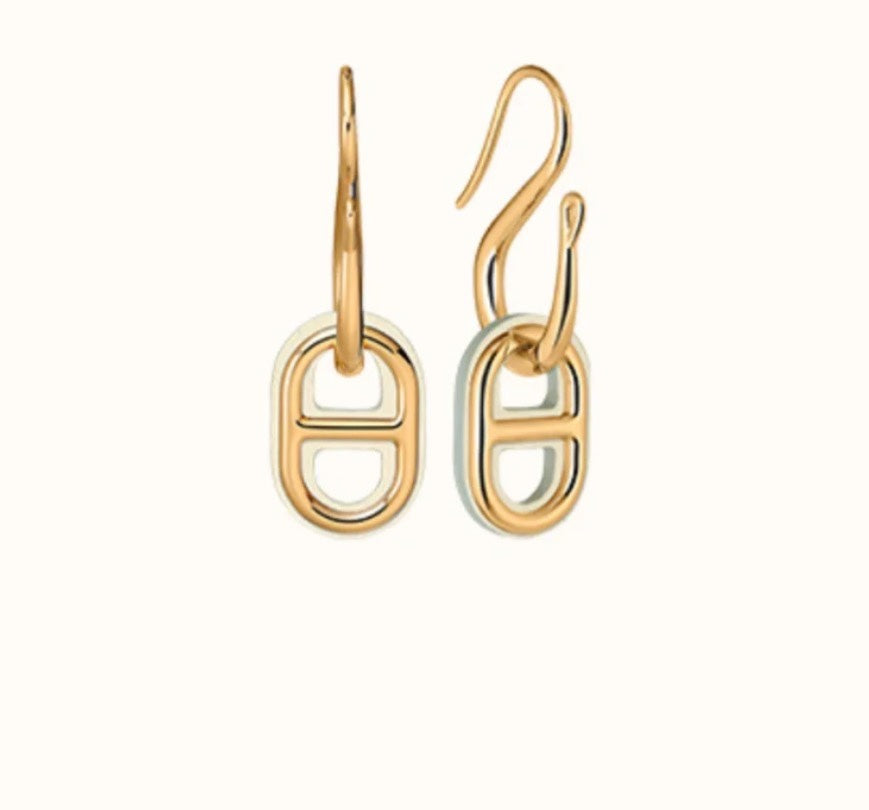 [⭐Hevara Jewelry]HM O'MAILLON GOLD EARRINGS
