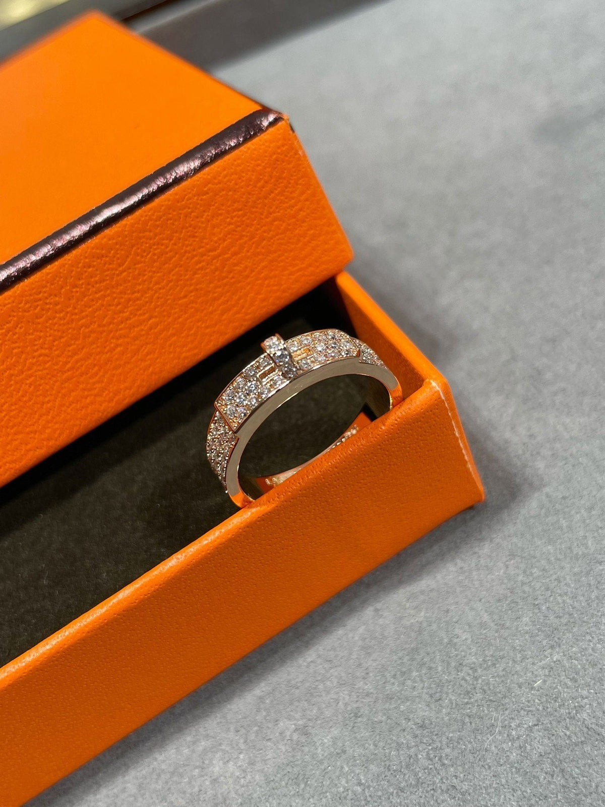 [⭐Hevara Jewelry]KELLY PINK GOLD DIAMOND RING