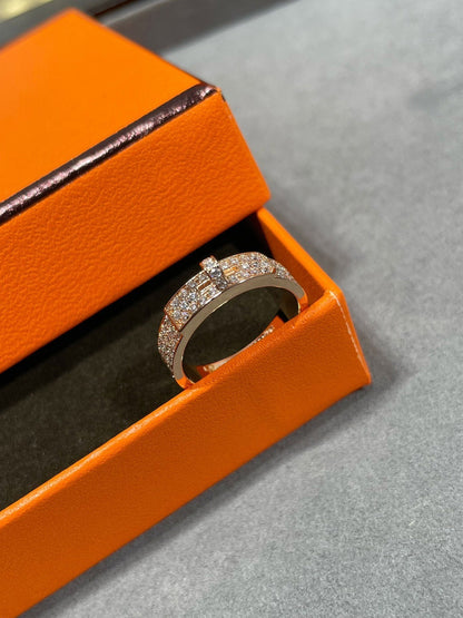 [⭐Hevara Jewelry]KELLY PINK GOLD DIAMOND RING