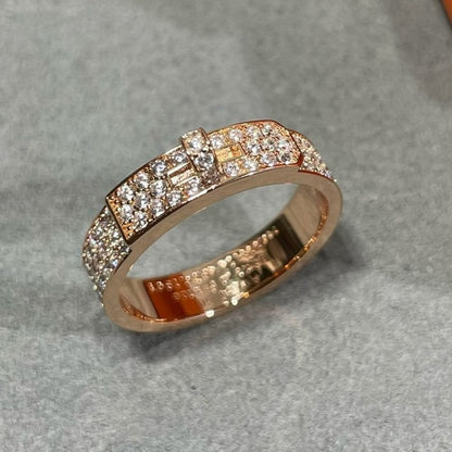 [⭐Hevara Jewelry]KELLY PINK GOLD DIAMOND RING