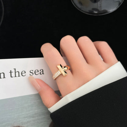 [Hevara Jewelry]T WIDE DIAMOND RING