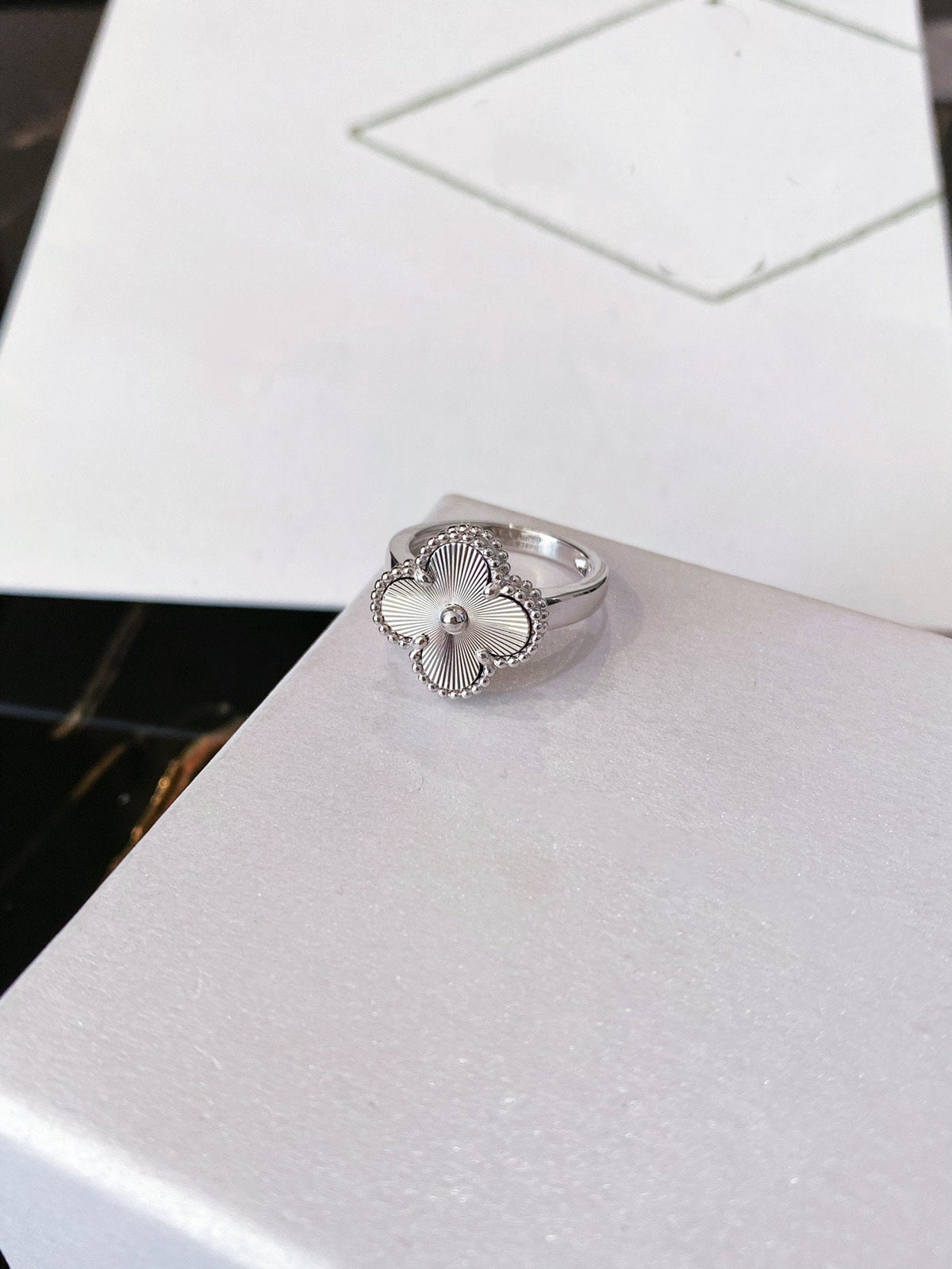 [⭐Hevara Jewelry]CLOVER SILVER RING
