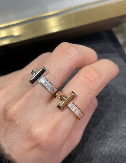 [Hevara Jewelry]T1 WIDE 4.5MM DIAMOND RING