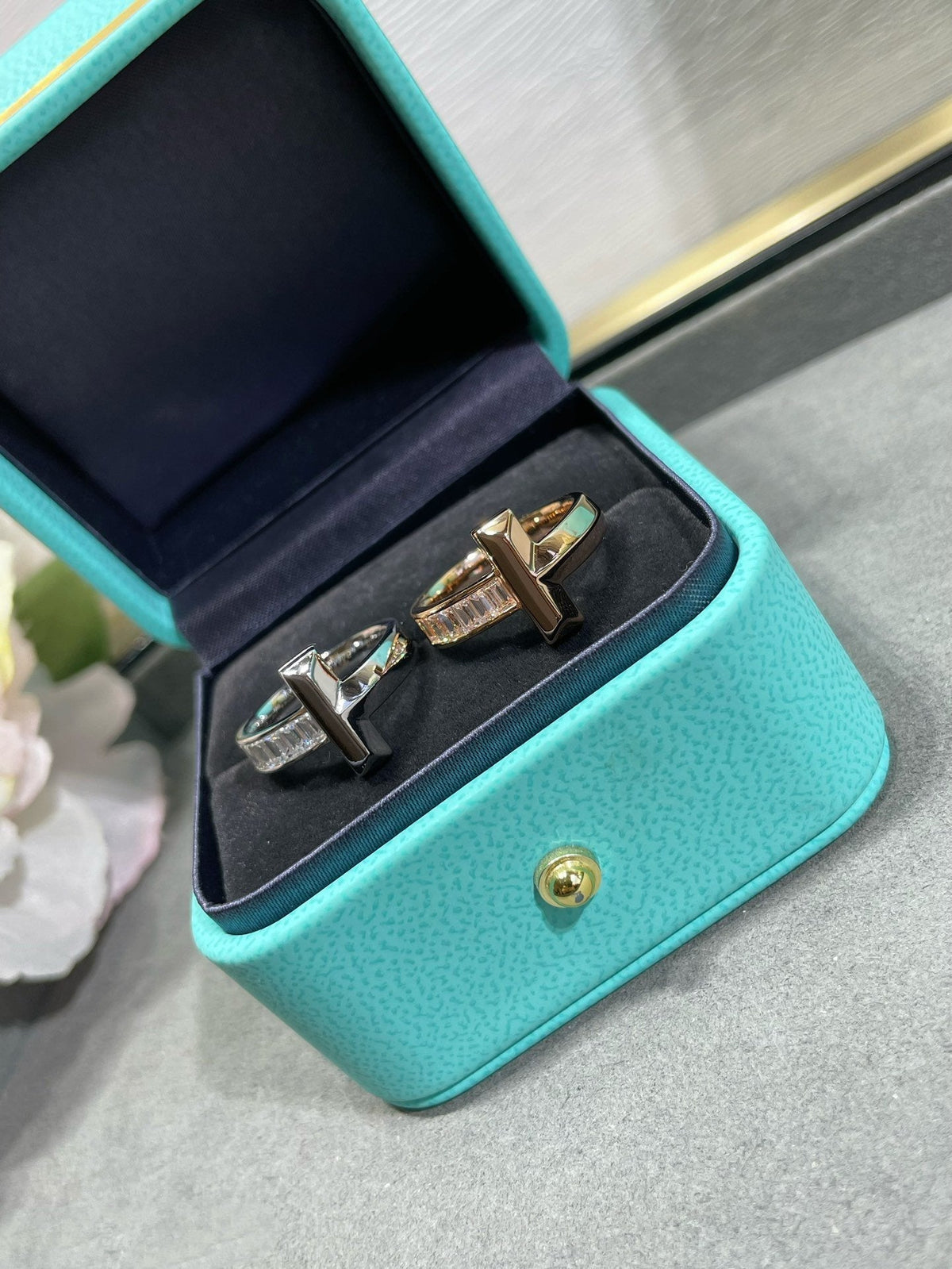 [Hevara Jewelry]T1 WIDE 4.5MM DIAMOND RING