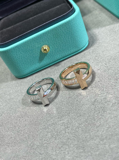 [Hevara Jewelry]T1 WIDE 4.5MM DIAMOND RING