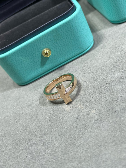 [Hevara Jewelry]T1 WIDE 4.5MM DIAMOND RING
