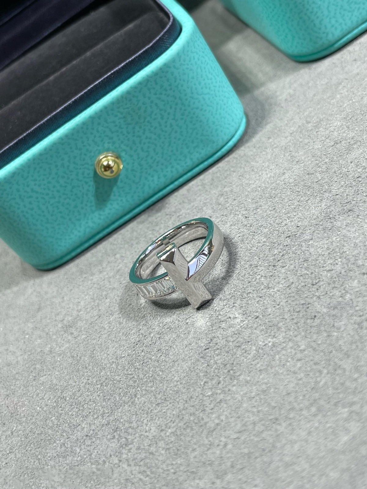 [Hevara Jewelry]T1 WIDE 4.5MM DIAMOND RING