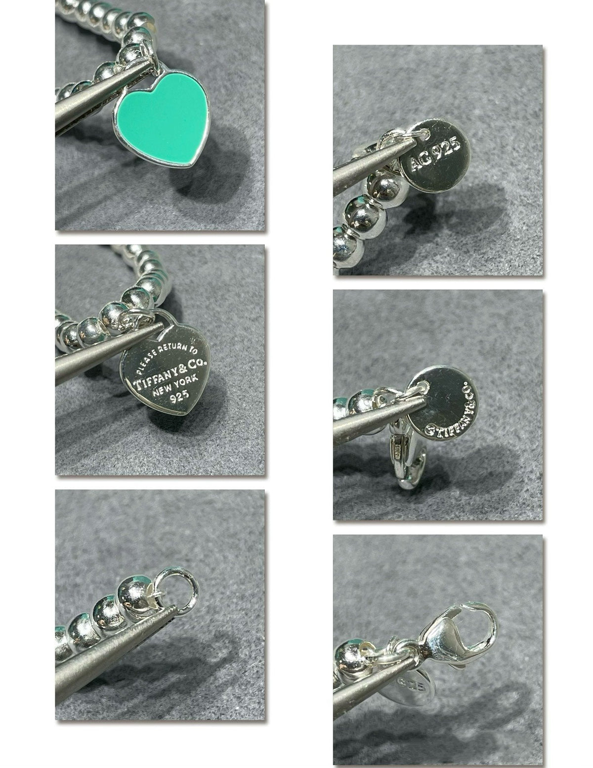 [Hevara Jewelry]RETURN TO TIF SILVER BEAD NECKLACE