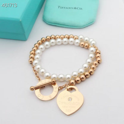 [Hevara Jewelry]RETURN TO TIF HEART TAF BEAD PEARL BRACELET