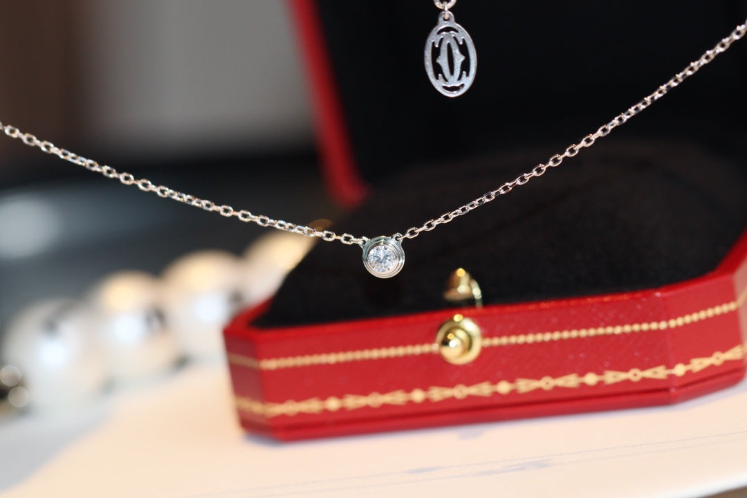[⭐Hevara Jewelry]DAMOUR DIAMOND NECKLACE