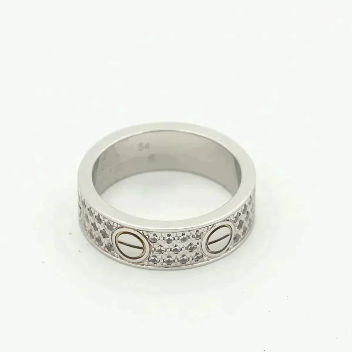 [⭐Hevara Jewelry]LOVE RING 5.5MM DIAMONDS PAVED