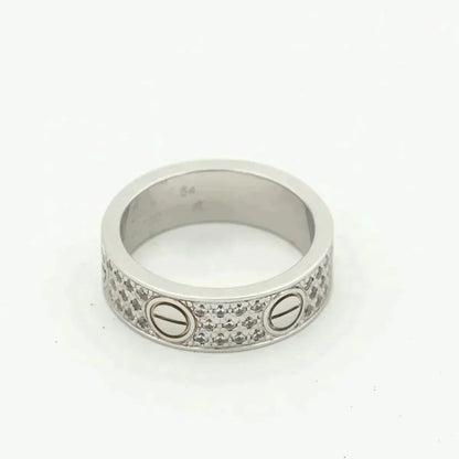 [⭐Hevara Jewelry]LOVE RING 5.5MM DIAMONDS PAVED