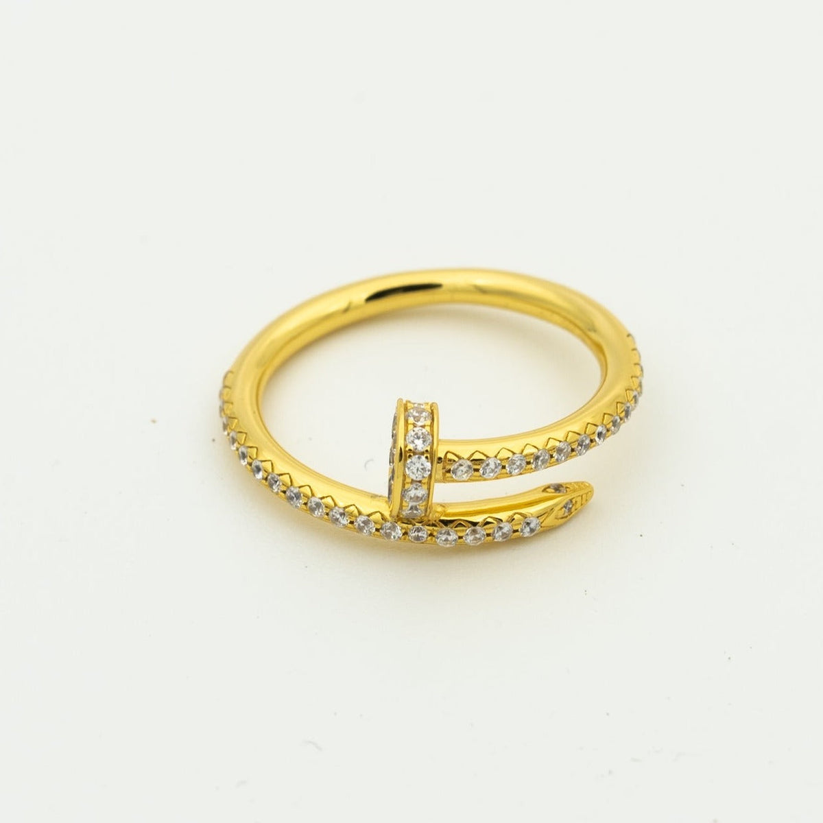 [⭐Hevara Jewelry]JUSTE RING 1.8MM GOLD DIAMONDS