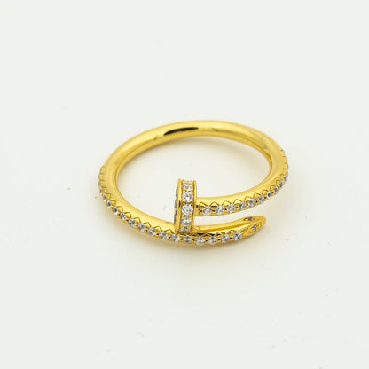 [⭐Hevara Jewelry]JUSTE RING 1.8MM GOLD DIAMONDS