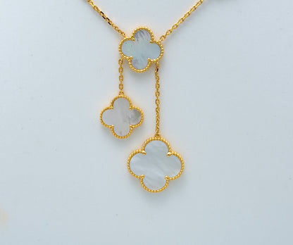 [⭐Hevara Jewelry]CLOVER MOTHER OF PEARL NECKLACE 6 MOTIF