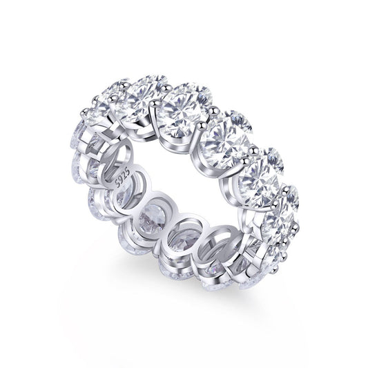 [Hevara Jewelry]Dainty Elongated Cushion Cut Tennis Ring