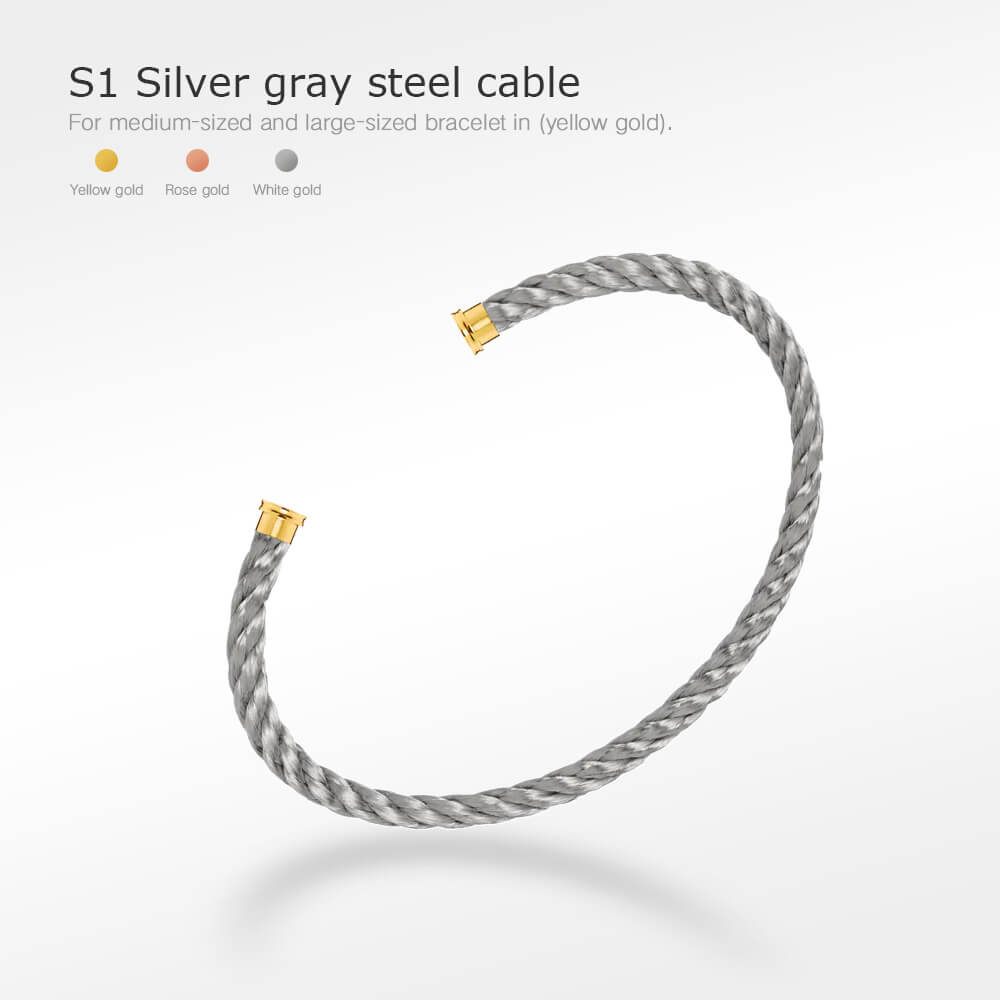 [⭐Hevara Jewelry]FORCE SERIES BRACELET CABLES 50 CHOICES (DIY SELECTION)