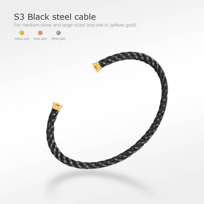 [⭐Hevara Jewelry]FORCE SERIES BRACELET CABLES 50 CHOICES (DIY SELECTION)