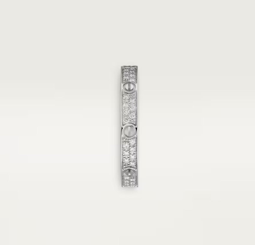 [⭐Hevara Jewelry]LOVE RING 2.6mm-wide full-diamond ring silver