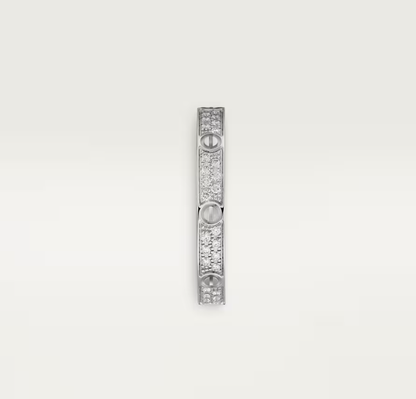 [⭐Hevara Jewelry]LOVE RING 2.6mm-wide full-diamond ring silver