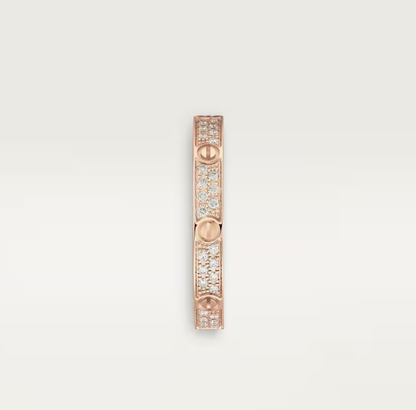 [⭐Hevara Jewelry]LOVE RING 2.6mm-wide full-diamond ring Rose Gold
