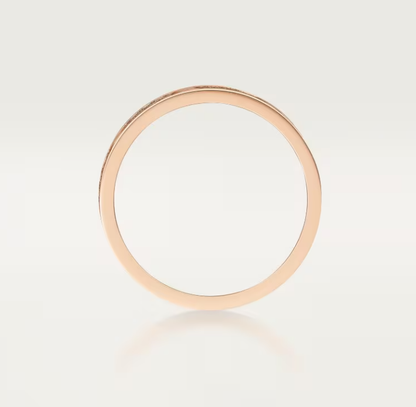 [⭐Hevara Jewelry]LOVE RING 4mm-wide full-diamond ring Rose Gold