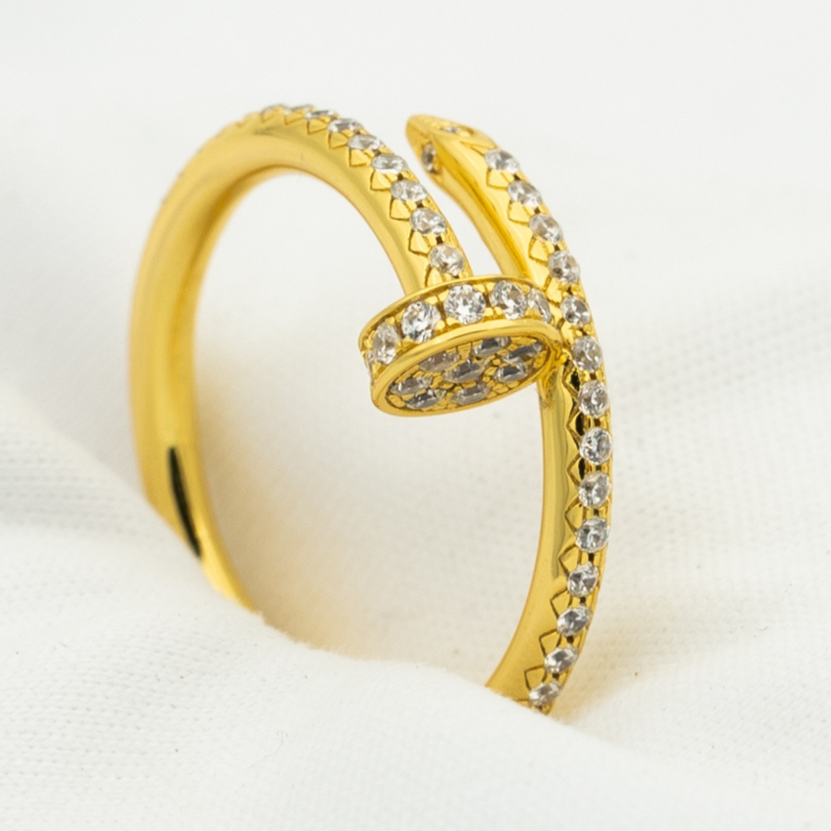 [⭐Hevara Jewelry]JUSTE RING 1.8MM GOLD DIAMONDS
