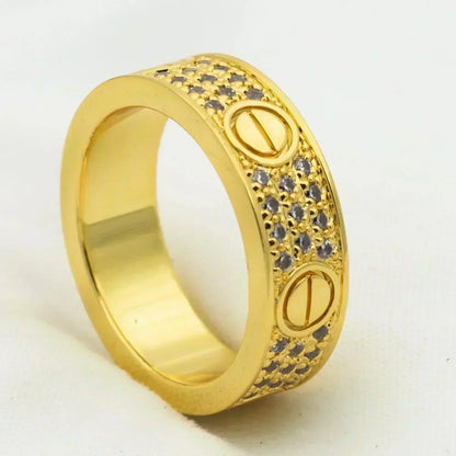 [⭐Hevara Jewelry]LOVE RING 5.5MM DIAMONDS PAVED