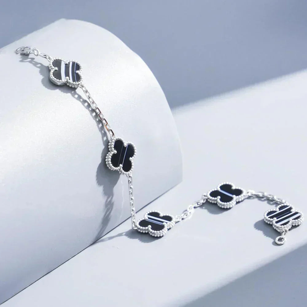 [⭐Hevara Jewelry] CLOVER 5 MOTIF PULSAR STONE BRACELET COLLECTION
