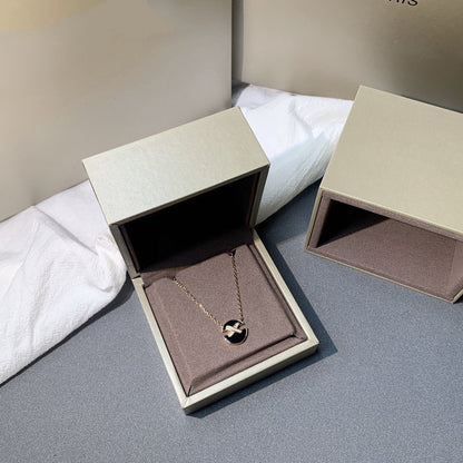 [⭐Hevara Jewelry]JEUX DE PINK GOLD DIAMOND NECKLACE