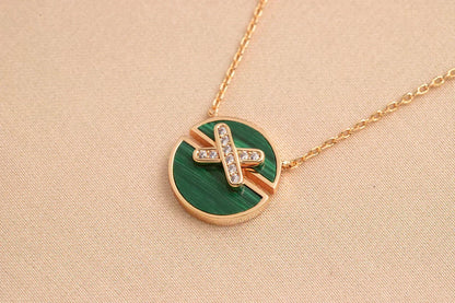 [⭐Hevara Jewelry]JEUX DE ROSE GOLD DIAMOND NECKLACE