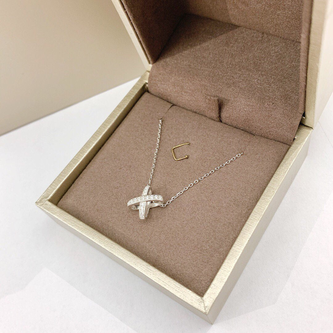 [⭐Hevara Jewelry]JEUX DE DIAMOND NECKLACE