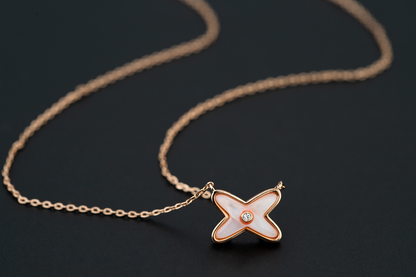 [⭐Hevara Jewelry]JEUX DE NECKLACE 1 DIAMOND