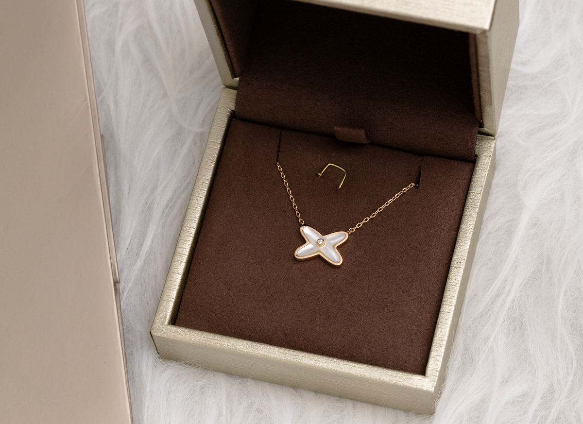 [⭐Hevara Jewelry]JEUX DE NECKLACE 1 DIAMOND