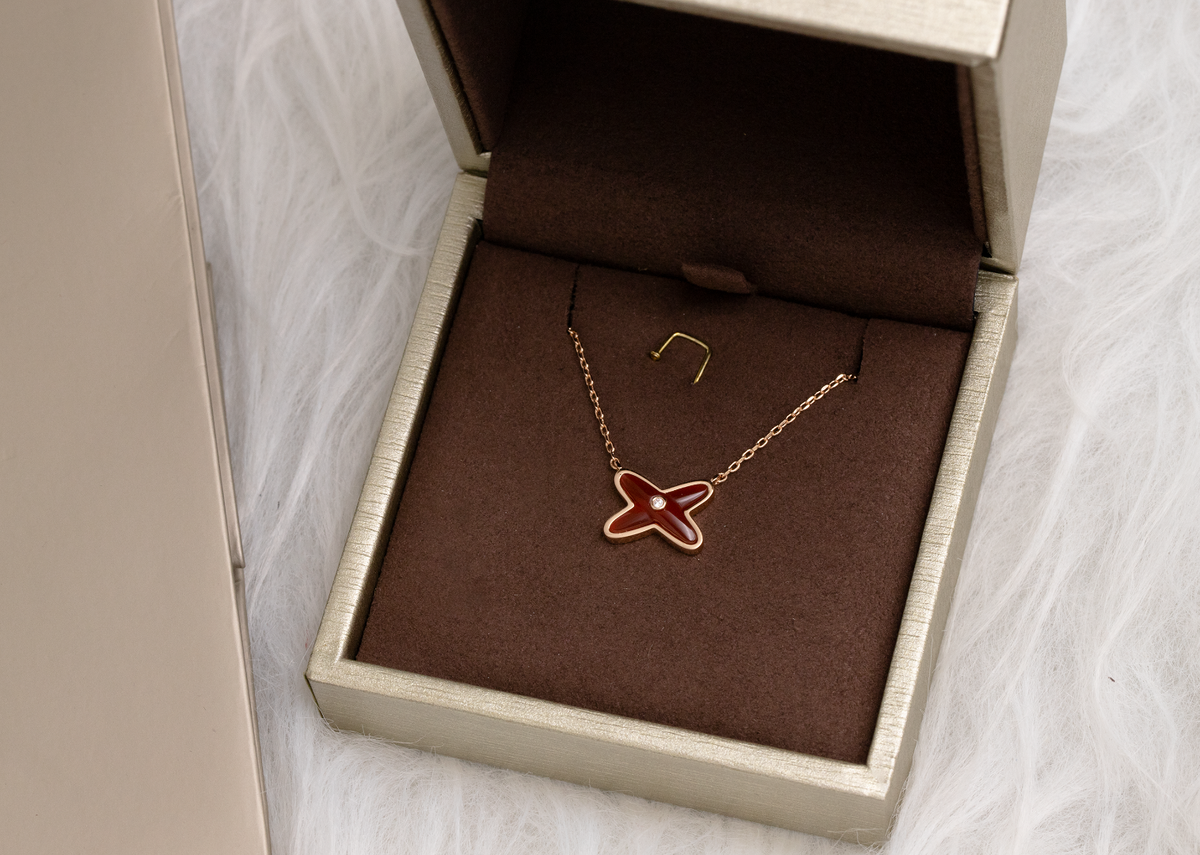 [⭐Hevara Jewelry]JEUX DE NECKLACE 1 DIAMOND