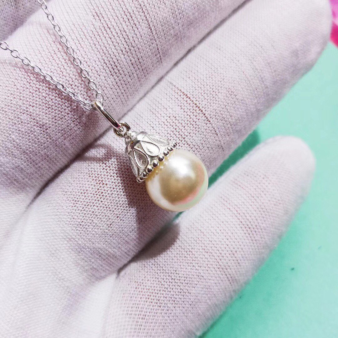 [Hevara Jewelry]PEARL PENDANT GATSBY ZIEGFELD PEARL SILVER NECKLACE