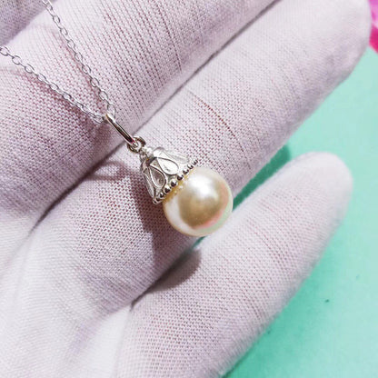 [Hevara Jewelry]PEARL PENDANT GATSBY ZIEGFELD PEARL SILVER NECKLACE