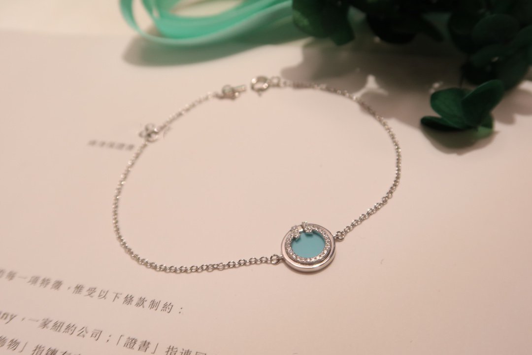 [Hevara Jewelry]DIAMOND CIRCLE PINK GOLD BRACELET